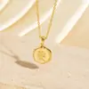 Moda Transfronteriza Accesorios de Flor de Tulipán Collar Estilo Dulce Colgante Pequeño de Flor Fresca Cadena para Suéter Versátil con Temperamento