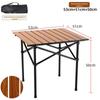 Mesa Dobrável para Exterior Portátil de Metal Tipo Ovo Rolo Mesa de Acampamento Mesa Dobrável de Piquenique e Cadeira Mesa para Exterior Atacado