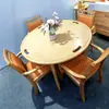 Mesas y Sillas de Comedor de Madera Amigables con la Edad para Residencias de Ancianos, Mobiliario para el Cuidado de la Salud, Residencia de Ancianos, Apartamento para Personas Mayores, Mesas y Sillas de Comedor de Madera Maciza para Residencias de Ancianos
