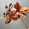 Planta Simulada de Hoja de Magnolia Floristería al por Mayor Jarrón Rama de Magnolia Adornos de Camelia Planta Verde Flor de Plástico Decoración de Paisajismo Arreglo Floral