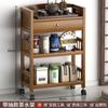 Mesa de té móvil, mesa de té para el hogar, balcón, coche de té, sala de estar, mesa de centro sencilla, bandeja de té Kung Fu, juego de té, estante de almacenamiento, gabinete de té