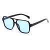 Nuevas Gafas de Sol de Doble Varilla Moda Transfronteriza Gafas de Sol de Caja Retro Anti-UV Gafas Personalizadas S24038