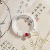 Popular Pulsera de Brazalete Cuchara Estilo Chino de Paz y Alegría, Estilo Bosque Lujo Ligero Nicho Regalo para Mejor Amiga o Novia