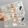 42 lindos zorritos 3D impermeables de transferencia para decorar teléfonos móviles, auriculares, computadoras, tabletas, vasos de agua y espejos