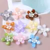 36mm Flores Gradientes Flores de Pérola Flores 3D Grampos de Cabelo DIY Acessórios de Cabelo Enfeites de Cabelo Materiais Decorativos Furos