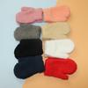 Nuevos Guantes para Niños Lindos de Dibujos Animados Cálidos a Prueba de Frío de Cinco Dedos Otoño e Invierno Cortavientos Huevo para Niños y Niñas