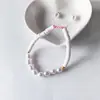 Pulsera de Mujer Amazon Pulsera Tejida Ajustable Perla de Imitación Hecha a Mano Bohemia Pulsera de Cerámica Suave