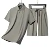 [Refrigeración y Protección Solar] Conjunto de Camisa Polo Casual de Manga Corta con Cuello para Hombre 2026 Verano Delgado Deportivo Conjunto de Dos Piezas