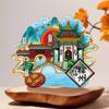 Ímã de Geladeira de Madeira da Cidade de Xuzhou Turismo de Jiangsu Viagem Especialidade de Xuzhou Estilo Tendência Nacional