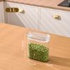 Frasco selado transparente para armazenamento de cozinha, lanches secos, caixa de armazenamento de grãos, garrafa de armazenamento, nozes, chá perfumado à prova de umidade