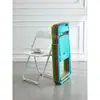 Silla Plegable de Plástico, Silla para Uso Doméstico con Respaldo, Silla Popular para Fotos, Silla de Comedor para Dormitorio, Silla Plegable para Oficina de Conferencias, Taburete Plegable para Exteriores