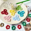 Venta al por mayor transfronteriza europea y americana de Collares, Pendientes, Colgantes para Bolsos y Accesorios de Joyería Flor de Cinco Pétalos Ecológica de Acrílico para Manualidades DIY