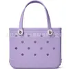 Bolsa de Playa Eva Bolso de Mano para Exteriores Europeo y Americano Se Puede Personalizar DIY con Accesorios, Bolsa Perforada, Estilo Coreano Bolsa Impermeable de Verano para Natación