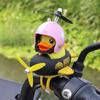Lindo Pato Amarillo Submarino Adornos de Pato para Coche Motocicleta Autopropulsada Motocicleta Eléctrica Adornos de Coche a Batería Accesorios