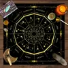 Mantel de Mesa para Tarot Mantel de Mesa Cielo Estrellado de las Doce Constelaciones Puesto de Altar de Bruja Mantel Especial Impermeable de Constelaciones