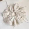 Scrunchie Retrô Estilo Francês para Mulheres, Elástico de Cabelo Versátil Coreano de Cetim de Alta Qualidade, Acessório de Cabelo Estilo Mori, Grande Ornamento de Cabelo