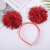 Diadema tocado infantil colorida brillante bola de seda para el pelo accesorios para el cabello fiesta show actuación personalidad banda para el pelo láser venta al por mayor