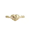Anillo Casual y de Moda con Forma de Corazón Chapado en Oro para Mujeres Accesorios Portátiles Populares en Instagram Joyería de Corazón Venta Directa de Fábrica