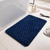 Tapete de Veludo Espesso Estilo Casco de Tartaruga para Travessia de Fronteira para Casa, Quarto, Cozinha, Banheiro, Tapete Antiderrapante, Tapete Absorvente de Água e Resistente a Manchas para Banheiro