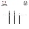 Taco de Hueso de Aleación de Titanio F136 con Agujero Lateral Barra Recta G23 Titanio Taco de Diablo Taco para Lóbulo de la Oreja Taco para Hueso de la Oreja Joyería para Piercings Accesorio Cabeza