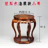 Soporte Redondo Pequeño para Flores Maceta Jarrón Porcelana Soporte de Madera Elevado Soporte de Madera Maciza Adornos Talla en Madera Base de Calabaza