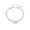 Pulsera de Doble Capa con Lazo Yinzhen para Mujer Plata de Ley S925 Nueva Popular Lujo Accesible Nicho Exquisita Joyería de Mano de Gama Alta