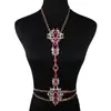 Collar de Joyería de Venta Caliente Transfronterizo Clásico Europeo y Americano Moda Diamante Largo Multicapa Cadena Corporal Cadena de Cintura en stock