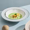 Fábrica Xinghe Cerâmica Chapéu de Palha Prato de Sopa Avançado Hotel Criativo Prato de Mesa Prato Fundo Prato de Jantar Italiano