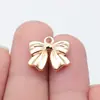 17X16Mm 1.7g Multicor Exportação Joias Europeias e Americanas Mais Vendidas Pequeno Pingente Pingente de Laço