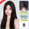 Peruca Yi Duo Feminina de Cabelo Longo Peruca Completa Cabeça Cyber Popular Natural Estilo Completo Cabeça Moda Preta Longa Lisa Peruca de Cabelo Humano Cobertura