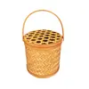Cesta de Mão Tecida em Bambu, Embalagem de Caixa de Presente Tecida em Bambu para o Festival do Barco-Dragão, Lembranças de Feriado, Cesta de Armazenamento de Bambu, Cesta para Bolinho de Arroz, Jangada de Bambu Tecida em Bambu