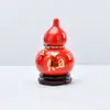 Calabaza de Cerámica Creativa Estilo Chino Nuevo Retro Celebridad de Internet Rojo Suministros para Bodas Decoración de Escritorio de Cerámica Jarrones Adornos