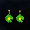 Brincos de Flor Simples Estilo Coreano Brincos de Coroa Brincos de Tarraxa Feminino Elegante Brincos de Coroa Brincos de Pétala Prata Esterlina