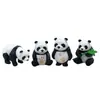 Boneca Gigante de Panda Artificial DIY Super Fofa Chaveiro Pingente de Boneca Animal de PVC Mini Paisagem Enfeites de Panda Venda por Atacado