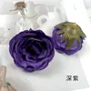 Cabeza de flor de rosa artificial pequeña con centro abierto, pasador de flor falsa Austin para manualidades, accesorio para corona, accesorio para fotografía en casa