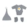 Roupas de boneca, conjunto de 30 cm, chapéu de vestir, roupas de boneca de renascimento de bebê transfronteiriças, faça você mesmo