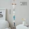 Decoración de pared estilo mediterráneo pez cadena concha colgante madera maciza cuerda de cáñamo campanillas de viento creativo nórdico Pared hogar