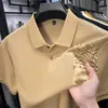 2026 Verano Nuevo Estilo Camiseta de Manga Corta de Algodón Puro Polo de Cuello Camisero de Manga Corta de Verano Top de Manga Corta de Color Puro