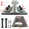 Bloques y Placas de Presión de Vía 12 15 18 22 30kg Acero de Vía Tipo de Posicionamiento con Agujero Redondo Placas y Bloques de Presión Especiales para Riel Ligero