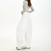 Jeans de perna curva, estilo retro americano, corte solto, casual para o outono, branco puro, relaxado e confortável, jeans de perna larga, azul vintage