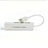 Tarjeta de Red Lan USB + Hub de 3 Puertos Hub Dos en Uno USB 2.0 a RJ45 Alta Velocidad Portátil Tarjeta de Red de 100m