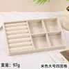 Flanela Joyería Caja de Almacenamiento para Joyería Collar Pulsera Anillo Pendientes Bandeja de Almacenamiento de Escritorio Cajón
