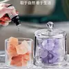 Casa Feminino Enfeites Decorativos Difusor Recipiente de Pedra de Cristal Frasco de Armazenamento Óleo Essencial Luz Noturna Duradoura Recipiente para Presente Caixa Pote de Armazenamento