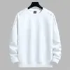 Sudadera para hombre, estilo primavera y otoño, cuello redondo sin capucha, camiseta básica de manga larga, top versátil casual holgado, prenda exterior para hombre