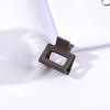Pinza para el pelo pequeña de 2,2 cm, Mini Cuadrado Hueco, Cabeza de Princesa Femenina, Pinza para el pelo, Peine de Combinación Transfronterizo con Textura Mate