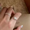 Anillo de plata de ley 925 en forma de corazón para mujer, con un diseño sofisticado, moderno y único con un toque de lujo discreto, perfecto para el dedo índice