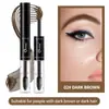 Tinte Líquido para Cejas Ouqianya de Doble Extremo Transfronterizo + Gel Fijador para Cejas para Resultados Duraderos y Estables