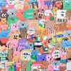 100 Adesivos Fofos de Urso da Coreia do Sul Adesivos de Grafite de Urso Adesivos Decorativos para Mala Caderno Adesivos à Prova d'Água Lote