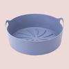Nueva Cesta de Silicona de Grado Alimenticio Transfronteriza para Freidora de Aire Redonda de Orejas Cortas Revestimiento de Bandeja para Hornear de Silicona para Freidora de Aire