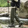 Suministrado directamente por el fabricante, nuevos pantalones jogger para hombre de moda de verano 2024, transpirables, que absorben el sudor, ligeros, pantalones de nueve puntos